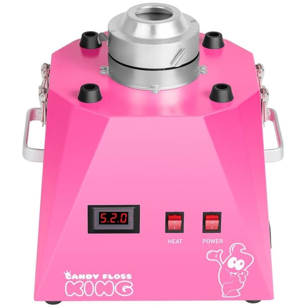 Royal Catering Sockervaddsmaskin - 52 cm - rosa