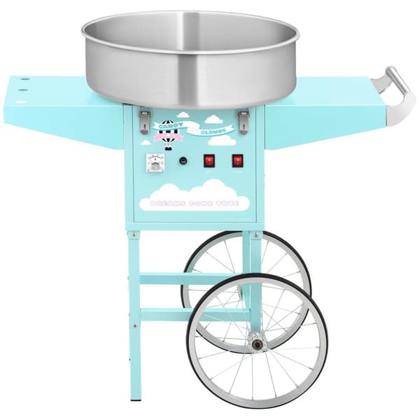 Royal Catering Sockervaddsmaskin med vagn - 52 cm - 1200 W - turkos