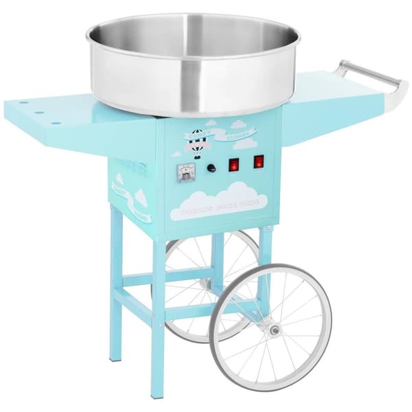 Royal Catering Sockervaddsmaskin med vagn - 52 cm - 1200 W - turkos