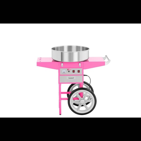 Royal Catering Sockervaddsmaskin - 52 cm - inkl. vagn