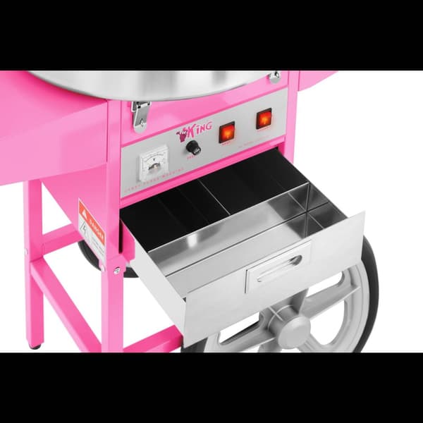 Royal Catering Sockervaddsmaskin - 52 cm - inkl. vagn
