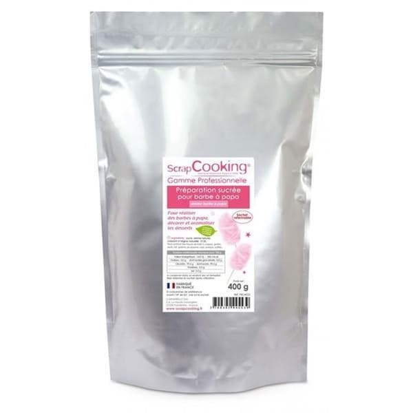 Förberedelse för rosa sockervadd 800 g