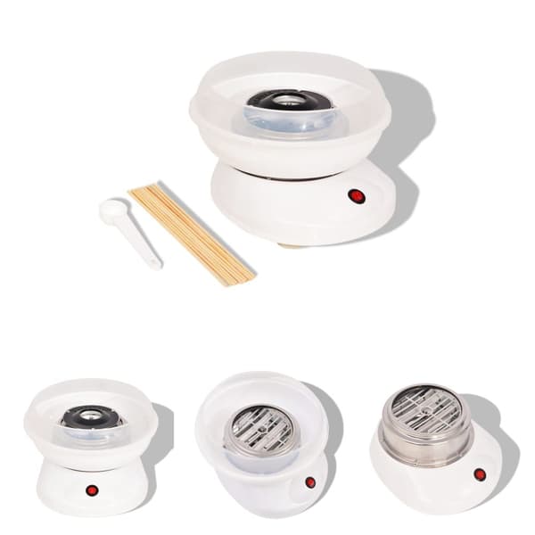 The Living Store Sockervaddsmaskin 480 W vit -  Sockervaddsmaskiner