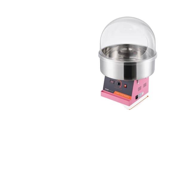 Elektrisk Candyflossmaskine, 1000W Effekt, 3,5 Ounce Kapacitet,Pink med betræk