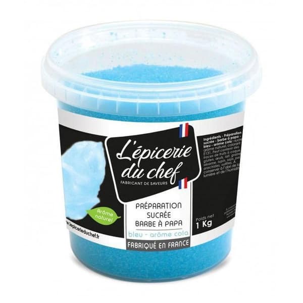 Söt förberedelse för blå sockervadd 1 kg