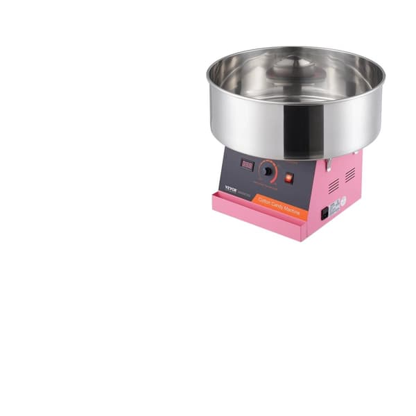 Elektrisk Sockervaddsmaskin, 1000W Effekt, Producerar 6 Coner per Minut,Rosa