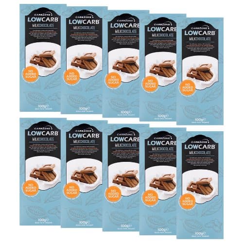 10 PAKKAUS Low Carb® Milk Chocolate 100g CDON