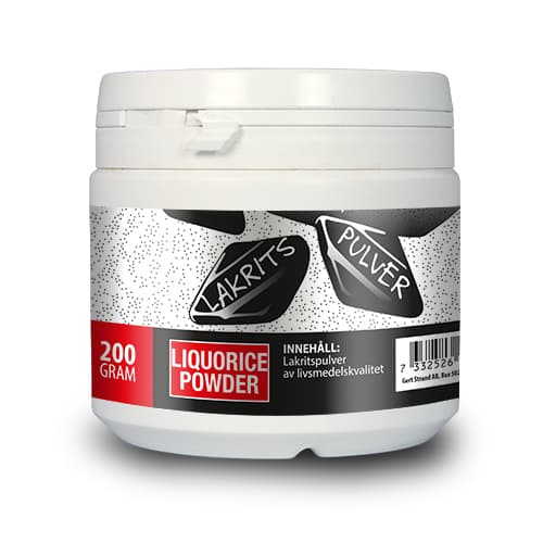 Lakritspulver till livsmedel och godis, 200 G