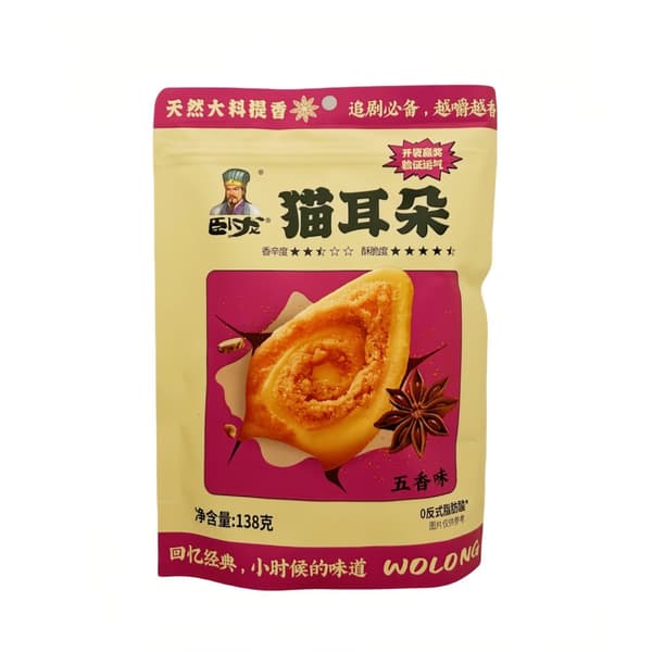 Kakor- Fem kryddor smak 138g Wolong Kina