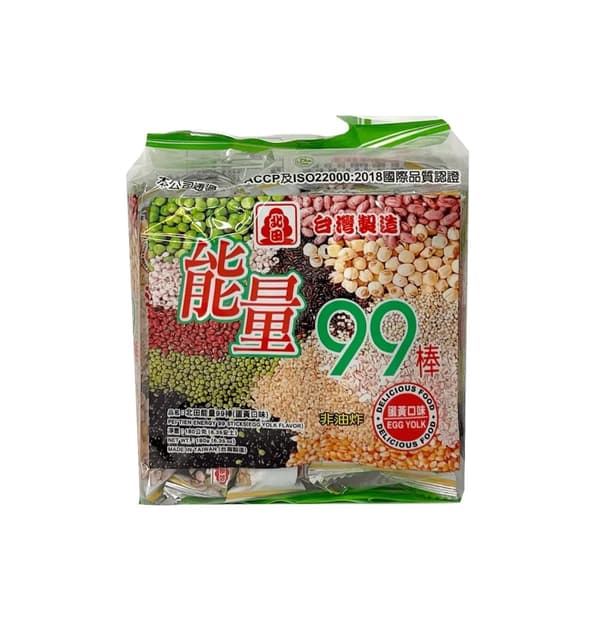 Energi 99 Puffad Risstav Med Äggula Smak 180g Peitien Taiwan Kina