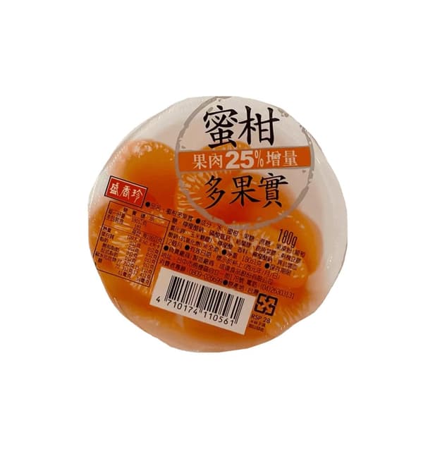 Fruktgelé Mandarin apelsinsmak 180gx6st/Förp Sheng XIan Zhen Taiwan