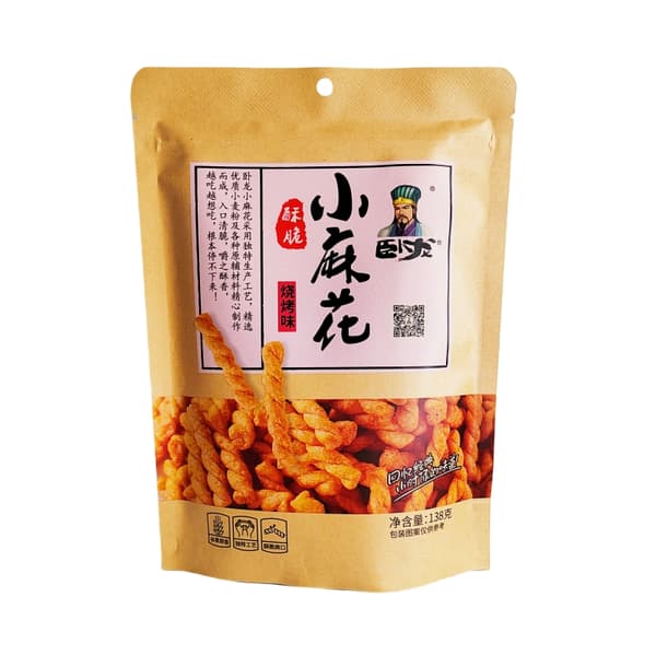 Mini Dough Twist BBQ Smak 138g WoLong Kina