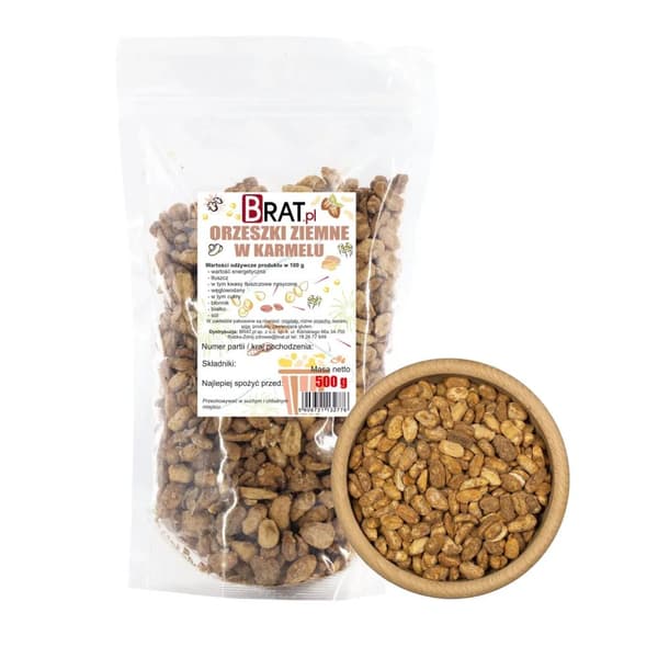 Jordnötter i karamell 500g
