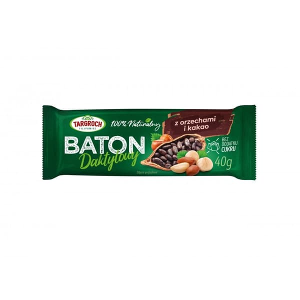 Daddelbar med nødder og kakao 40g