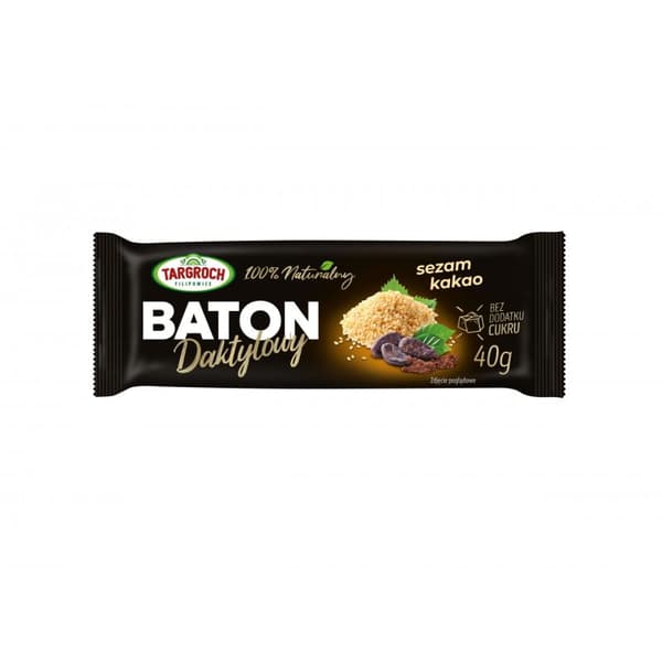 Daddelbar med sesam og kakao 40g