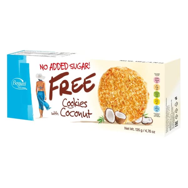 SOCKERFRIA Kokosnötskakor 135g