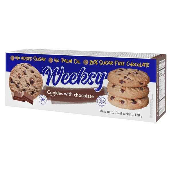 WEEKSY Chokladkakor 120g