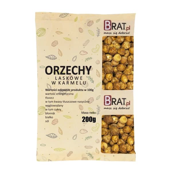 Hasselpähkinät karamellissa 200 g