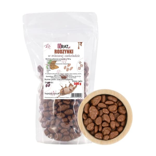 Rusinoita maitosuklaassa 500 g