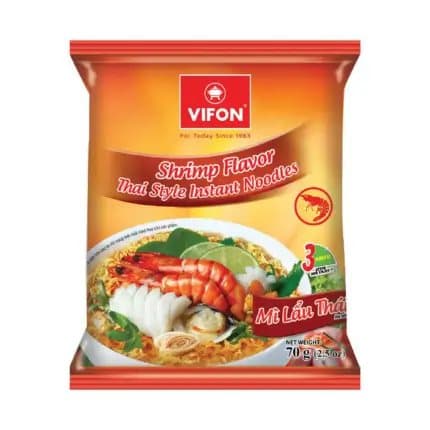 Vifon Thailändska Nudlar Räkor 70g