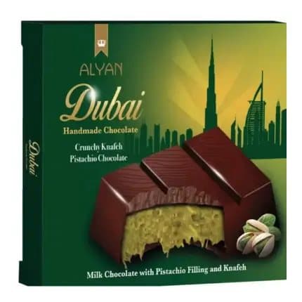 Alyan Dubai Chocolate Pistachio Knafeh 100g