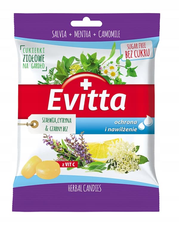 EVITTA SOCKERFRI GODIS SALVIA-CITRON-UTAN