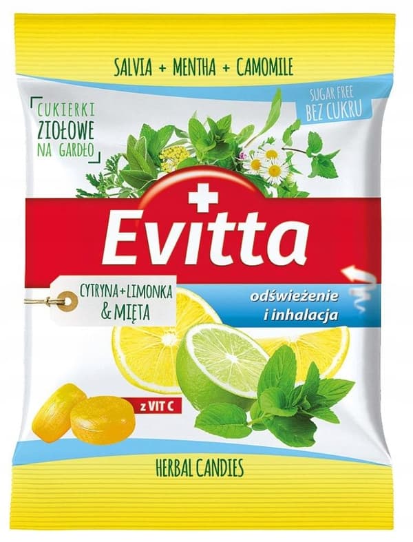 EVITTA SOKERITON SITRUUNA-LIME-MINTTU KARKKI