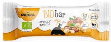 Ekologisk jordnötsbar Naura 35 g
