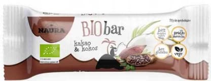 Ekologisk Naura kakao- och kokosbar 35 g