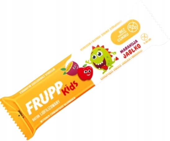 FRUPP KIDS frystorkad bar med äpple och passionsfrukt SOCKERFRI 9 g