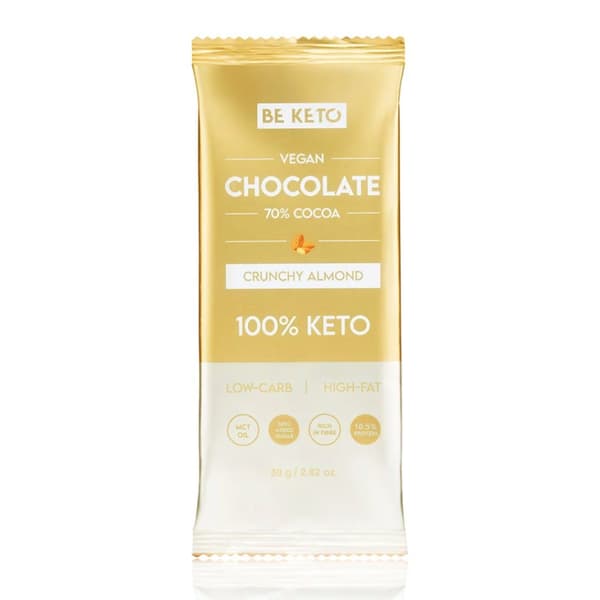 KETO Chocolate Crunchy Almond 80g BeKeto