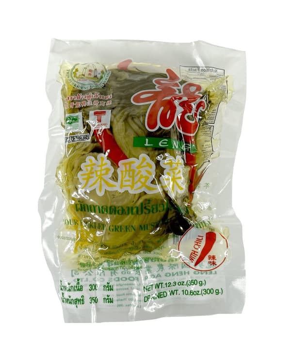Picklad Kålrabbi Med Chili 350g  Leng Heng brand Thailand