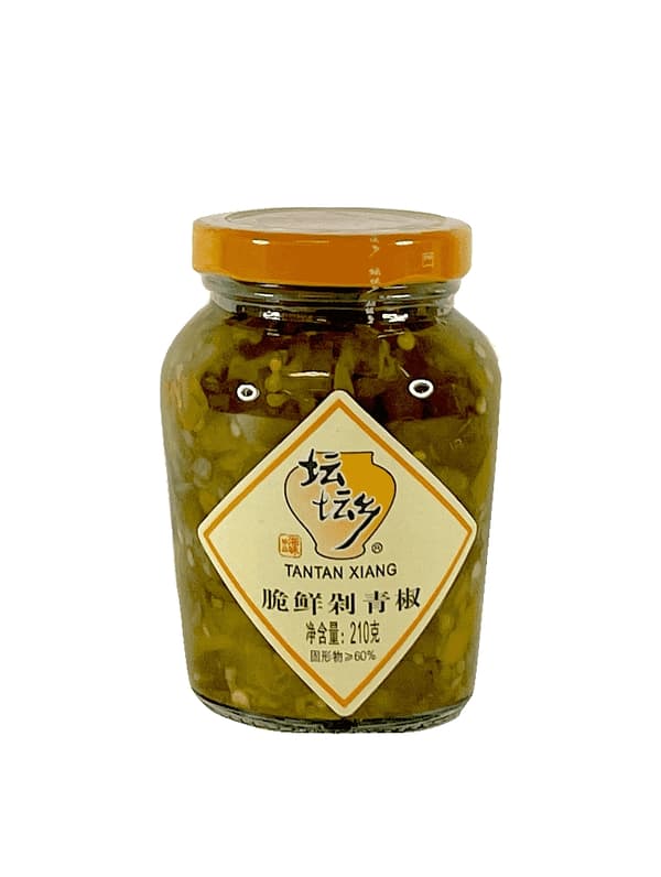 Hackad Gröna Chili (Duo Jiao) 210g - Tantanxiang Kina