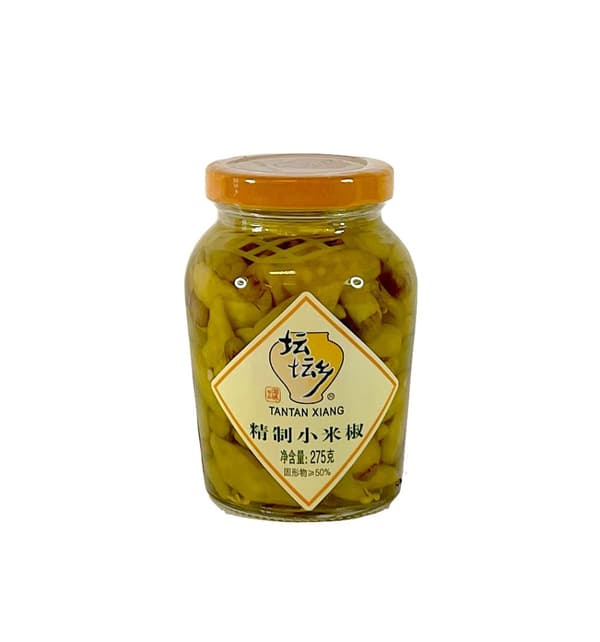 Picklad Gröna Chili / Xiao Mi Jiao 275g Tantanxiang Kina