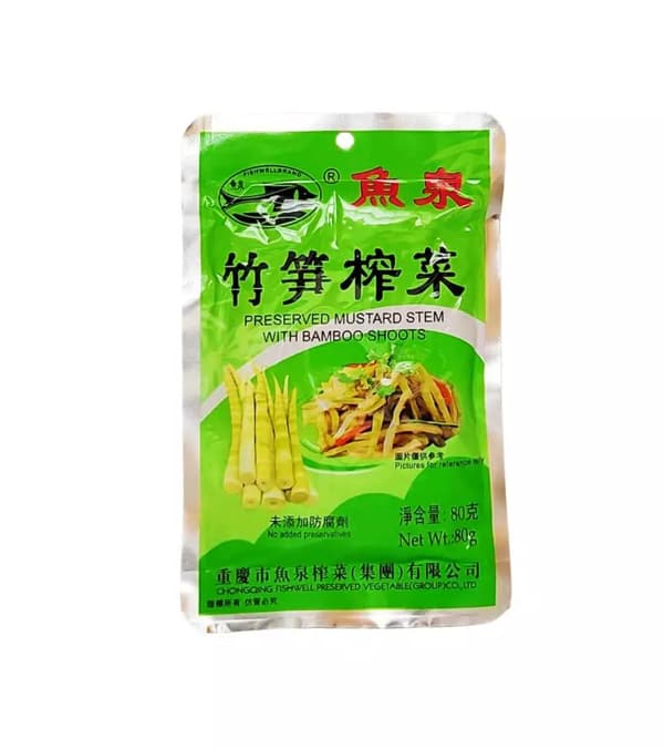 Potherb Senap/Bambus 80g ZSZCFish Well Kina