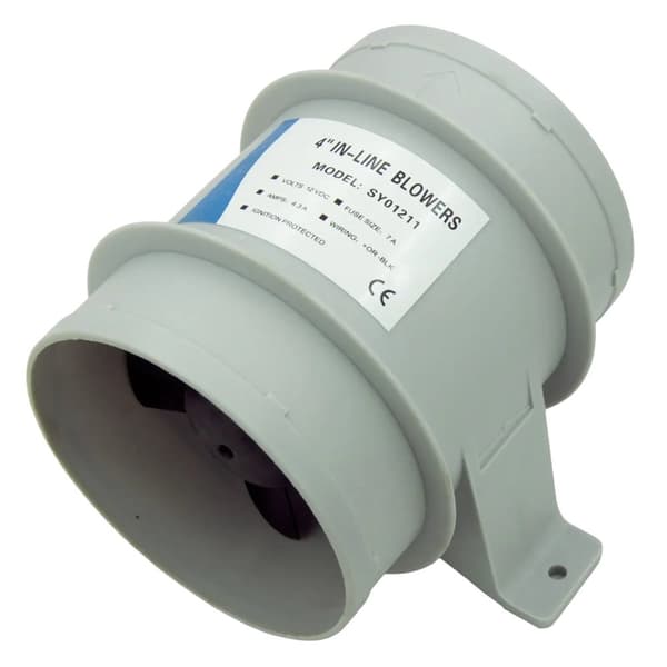Båt Bilge Blower, 12V Drift, 235 CFM Luftflöde, 4 Amp Drag