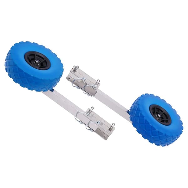 Ilmatäytteiset veneen laskupyörät, 25 cm halkaisija, 280 kg kantavuus,Sininen