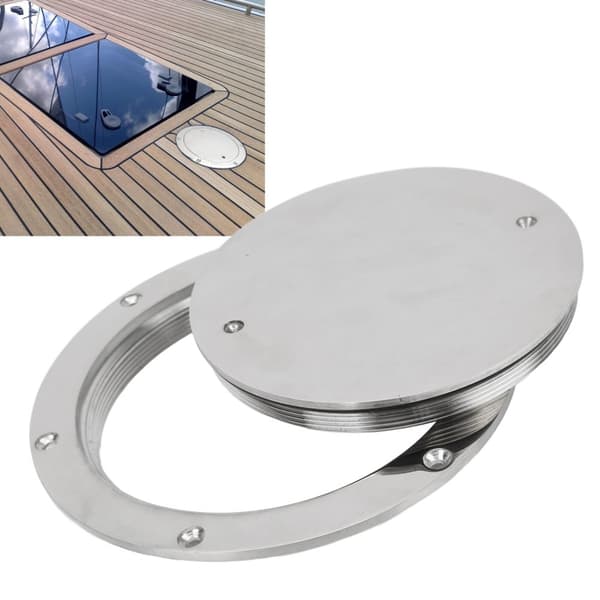 Däckplåtshatchlock, 316 rostfritt stål, vattentät design,Silver