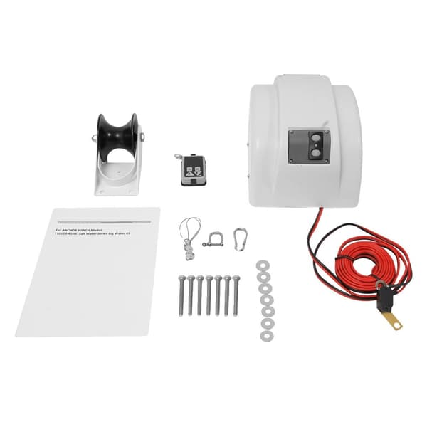 Elektrisk Ankarsnurra, Max Last 20 kg, 100 fot Repåterhämtningshastighet 21,3 m/min,VIT