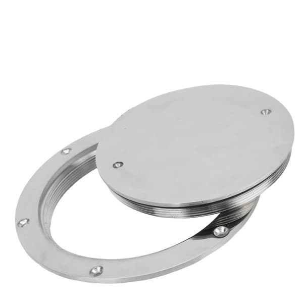 Dækplade Luge Dæksel, 316 Rustfrit Stål, Vandtæt Design,Sølv
