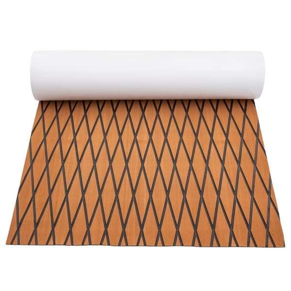 Båtgolv EVA-skumdäcksark, halkfritt, vattentätt design,BRUN