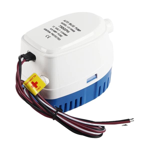 Automaattinen uppopumppu, 12V virtalähde, 750 GPH virtausnopeus,12V