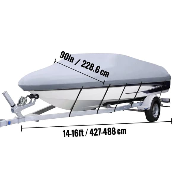 VEVOR Bådcover, Heavy Duty 200D Stof, Passer til 14-16 ft Både,210DOxfordStof