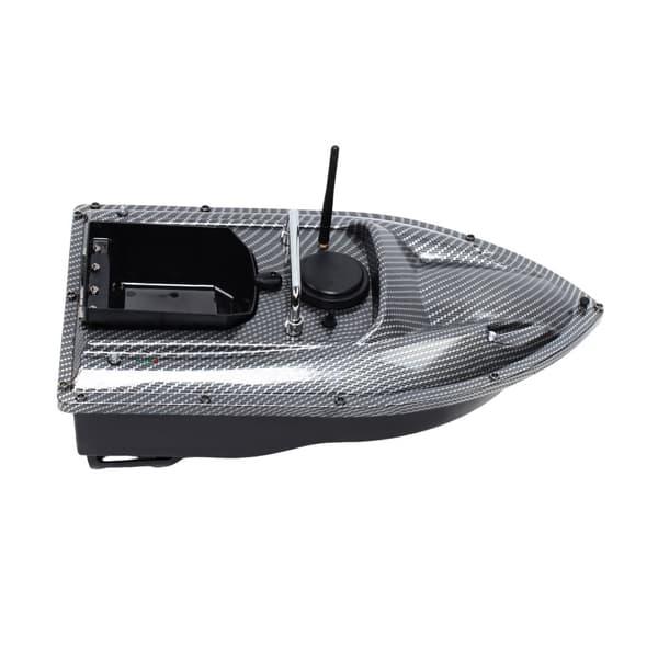 Bait Boat, 500m Fjärrkontroll, 1,5 kg Lastkapacitet, LED Nattljus,svart