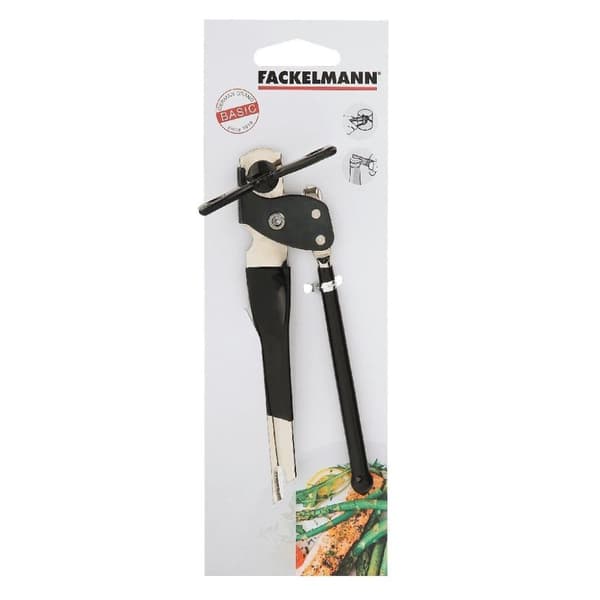 Fackelmann Basic tölkin ja pullonavaaja 15 cm hopea/musta