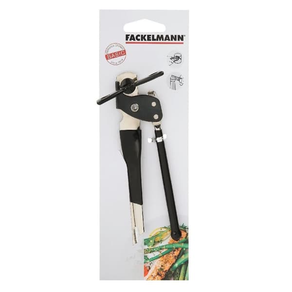 Fackelmann Basic tölkin ja pullonavaaja 15 cm hopea/musta