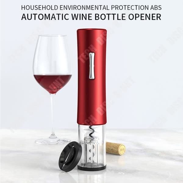 TD® Hushålls kreativa röd elektrisk vinflasköppnare multifunktionell elektrisk flasköppnare set