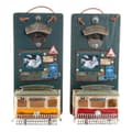 Pikkukuva 1 / 2: Pullonavaaja DKD Home Decor Self Serve Puu Metalli (2 pcs) (26 x 12 x 9 cm)