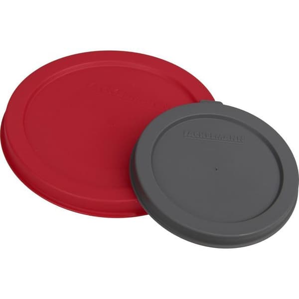 Set med 2 plastlock för konservburkar och glasburkar Fackelmann