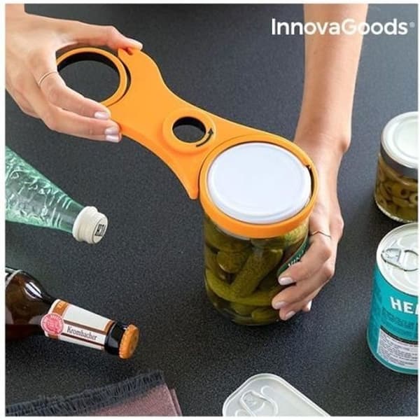 InnovaGoods 5-i-1 multifunktionsburköppnare